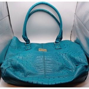 Marc Fisher Dress For Success Reptile Business Tote Luxury Handbag Purse